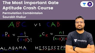 The Most important Gate Aptitude Crash Course I Permutation Combination  By Saurabh Thakur [upl. by Harriott437]