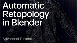 How To Create Automatic Retopology in Blender [upl. by Peisch]