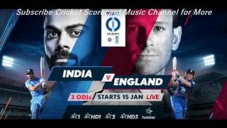 India V England 2017 Cricket Scorecard Music [upl. by Audra848]