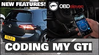 Coding My Golf GTI  NEW FEATURES UNLOCKED OBDEleven [upl. by Aserret]