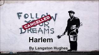 quotHarlemquot by Langston Hughes Explained [upl. by Aninahs]