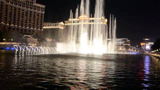 Bellagio Dancing Fountains Las Vegas 1080p HQ Tiesto Red Lights [upl. by Hertberg442]