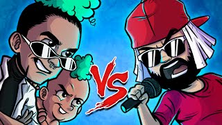 Jooj Natu Vs Mussoumano  Batalha de Youtubers Animada [upl. by Nauqel]