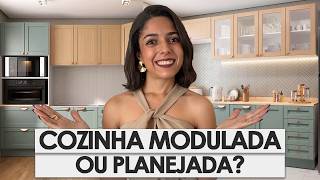 COZINHA MODULADA OU COZINHA PLANEJADA • VANTAGENS E DESVANTAGENS [upl. by Herr]