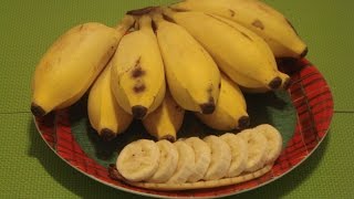 Manzano Banana How to Eat Apple Bananas [upl. by Eerdua478]