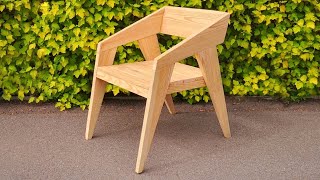 DIY MODERN Outdoor Chair Pallet Recycling Ideas [upl. by Franchot]