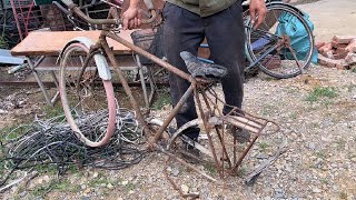 Old 1973 Unified Nam Bicycle Restoration Project  Skills To Restore And Repair Antique Bicycles [upl. by Madalyn]