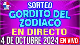 🔰🔰 EN VIVO SORTEO GORDITO DEL ZODÍACO  4 de OCTUBRE de 2024  Loteria Nacional de Panamá [upl. by Apoor]