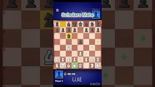 How to play the Scholars mate  CheckMate Strategy in 4 moves chess checkmate chessstrategy [upl. by Viridi]