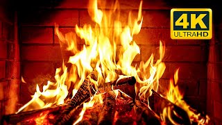 🔥 Cozy Fireplace 4K 12 HOURS Fireplace with Crackling Fire Sounds Crackling Fireplace 4K [upl. by Patti]