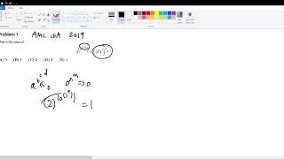 AMC 10A 2019 Problem 1 [upl. by Elamrej]