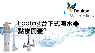 Doulton 濾水器｜EcofastBTU2501 台下式濾水器開蓋教學 [upl. by Modeste]