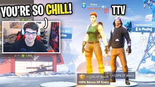 I met the COOLEST TTV ever on Fortnite he should be FAMOUS [upl. by Idnerb]