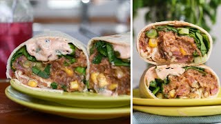 Vegetarian Bean Burritos  freezerfriendly amp veganoptional [upl. by Aeneg]