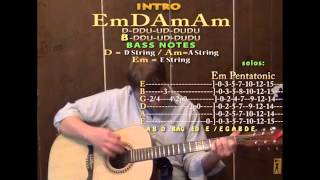 Cortez The Killer Neil Young Guitar Cover Lesson with Lyrics Chords Em D Am Am [upl. by Blondie]