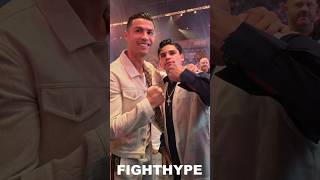 Ryan Garcia MEETS Cristiano Ronaldo for FIRST TIME [upl. by Junna]