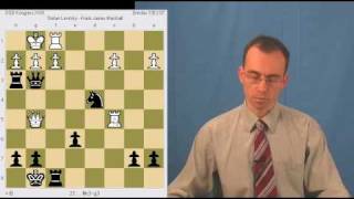 Chess Tactics S Levitsky  Frank Marshall Breslau 1912 [upl. by Nehpets]