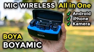 Mic Wireless BOYA BOYAMIC  Fitur SUPER LENGKAP Bisa internal Recording [upl. by Onitsuj975]