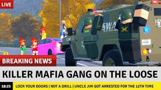 BREAKING NEWS KILLER MAFIA GANG ON THE LOOSE LOCK YOUR DOORS  Roblox ERLC Roleplay [upl. by Lise]