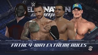 WWE 2K16  Matanza vs Ricochet vs Alberto Del Rio vs John Cena [upl. by Lapointe]