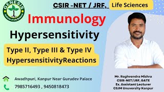 Hypersensitivity  Type II Type III amp Type IV hypersensitivity Reactions  Immunology  L29 [upl. by Mundy]