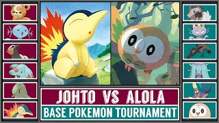 Qualification JOHTO vs ALOLA  Base Pokémon Tournament Battle 1 [upl. by Rabka970]