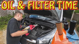 Vauxhall Vivaro Oil And Filter Change [upl. by Hilten]