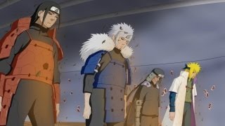 Naruto Shippuden Sasuke amp Orochimaru Revives The 4 Previous Hokages [upl. by Tirrell]