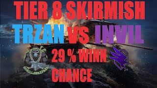 World Of Tanks  TRZAN VS INVIL  TIER 8 SKIRMISH [upl. by Kowatch]