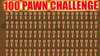 Rimworld 100 Pawn Challenge [upl. by Idonna256]