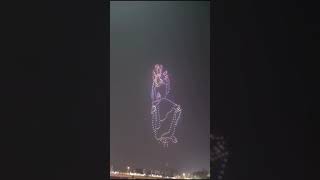 Haridwar 11 tarikh drone show 2024trending shortsfeed shortvideo status videos [upl. by Caleb]