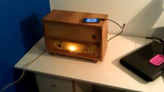 Orion TYPR035 F buizenversterker radio met 35 mm audiojack aansluiting [upl. by Ellirehs]