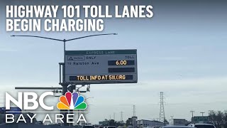 Highway 101 TollBased Express Lanes Begin Charging on the Peninsula [upl. by Refitsirhc]