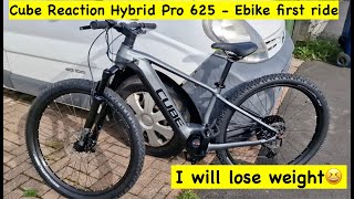 Cube Reaction Hybrid Pro 625 Ebike  First ride and thoughts [upl. by Esertak]