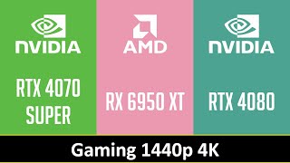 RTX 4070 SUPER vs RX 6950 XT vs RTX 4080 [upl. by Yoccm]