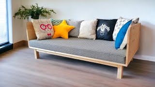 DIY Modern Indoor Sofa  Build a stylish and comfortable chair using simple materials [upl. by Jason]