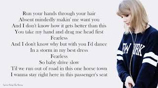 Taylor Swift  Fearless  Lyrics Songs [upl. by Ayian438]