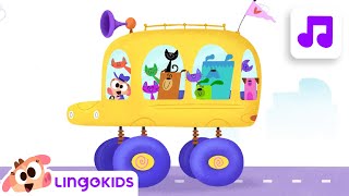 WHEELS ON THE BUS 🚌🎶 Nursery Rhymes  Lingokids [upl. by Colinson]