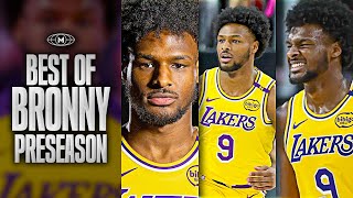 The Best Of BRONNY JAMES From The 2024 NBA Preseason ✨ [upl. by Ynogoham778]