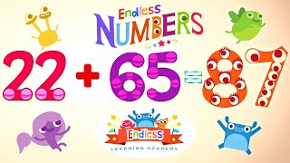 Endless Numbers 87  Learn Number Eightyseven  Fun Learning for Kids [upl. by Naehs68]