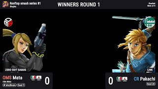 Rooftop Smash Series 1  OMSMATA Vs CRPakachi  Winners Round 1 [upl. by Ahsilad]