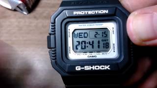 Casio GShock DWD5500 Quick View DW5500 Vintage Case Homage [upl. by Ellehcyt]