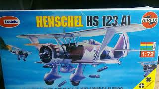 Henschel Hs123 A1 AirfixLodela 172 scale video build [upl. by Gnaht535]