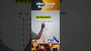 Animal kingdom examples short tricks  7  Animal kingdom mnemonics [upl. by Enilada]