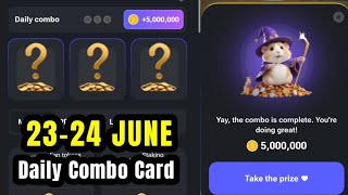 Hamster Kombat  23 June Daily Combo Card  Hamster Kombat Daily Combo Today [upl. by Sholom]