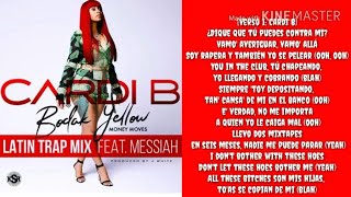 Cardi B Bodak Yellow Latina Trap Remix Lyrics [upl. by Lucilla610]