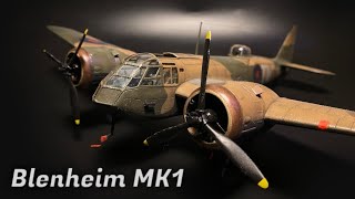 Airfix MK1 Bristol￼ Blenheim￼ 148full build [upl. by Elatsyrk224]