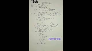 INTEGRATION NCERT 711 समाकलन प्रश्नावली 711  12th INTEGRATION HINDI MEDIUM EXERCISE 711 [upl. by Atrice109]