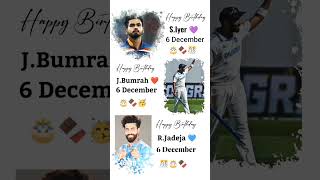 Happy birthday all of you 💕 legends shreyasiyer jaspritbumrah ravindrajadeja cricketmezindagi [upl. by Anyg]