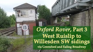 West Ruislip to Willesden SW sdgs via Greenford amp Ealing Bdy – Hastings DEMU cab ride – 27 May 2017 [upl. by Marina566]